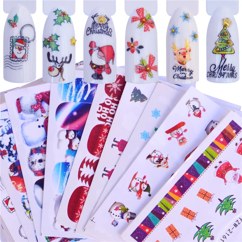 YWZLE 20PCS Christmas Snowman Tree Boots Bells Deer Water Transfer Nail Art Sticker Decal Slider Manicure Wraps Tool Tips
YWZLE 20PCS Christmas Snowman Tree Boots Bells Deer Water Transfer Nail Art Sticker Decal Slider Manicure Wraps Tool Tips