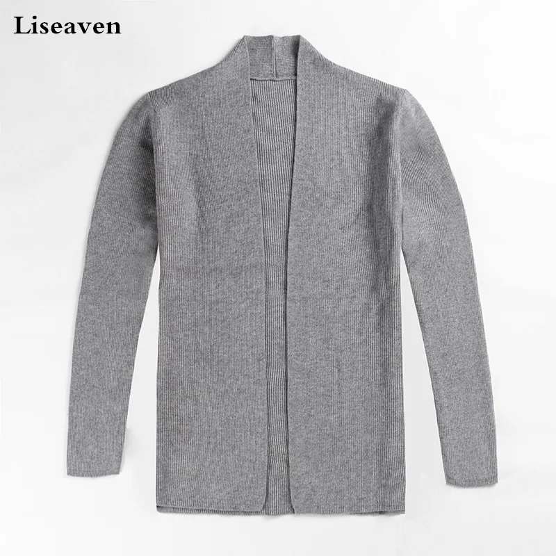 Liseaven Men Cardigan Solid Color Long Sleeve Sweatercoat Men's Knitwear Male Coat
Liseaven Men Cardigan Solid Color Long Sleeve Sweatercoat Men's Knitwear Male Coat