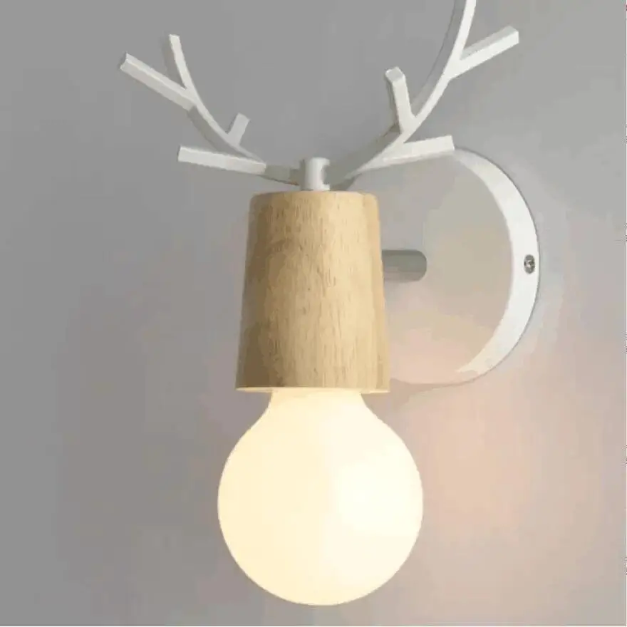 Creative Bedside Wall lamp Simple Staircase Corridor Aisle Children's Room Deer head Nordic Bedroom Living room Wall lamp
Creative Bedside Wall lamp Simple Staircase Corridor Aisle Children's Room Deer head Nordic Bedroom Living room Wall lamp