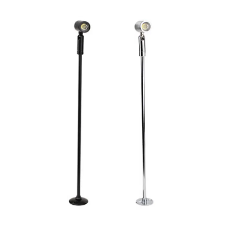 1W LED Picture Light Desk Lighting Stand Pole Lamp Spotlight Jewelry/Phone Store Showcase Display Case Silver/Black Shell
1W LED Picture Light Desk Lighting Stand Pole Lamp Spotlight Jewelry/Phone Store Showcase Display Case Silver/Black Shell