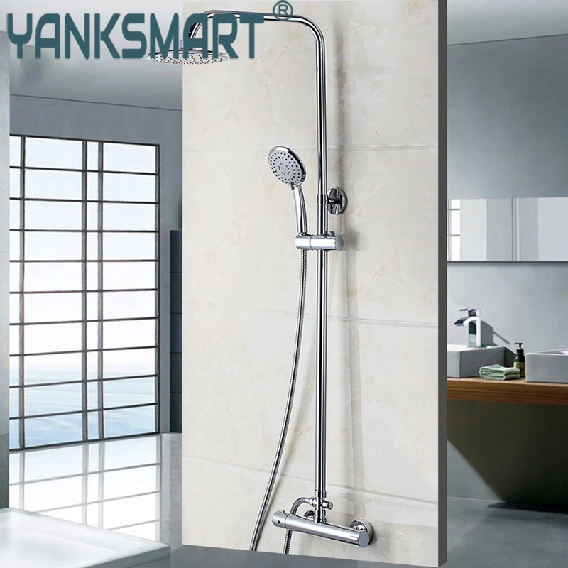Bathroom Wall Mounted Plished Chrome Contemporary Bathtub Thermostatic Mixer Valve Rainfall Handheld Shower Head Sets
Bathroom Wall Mounted Plished Chrome Contemporary Bathtub Thermostatic Mixer Valve Rainfall Handheld Shower Head Sets