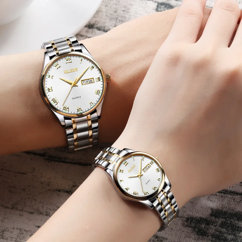OLEVS Luxury Brand Lover Watch Women Waterproof Couples Watches Female Wristwatches Quartz Men Stainless Steel Watch 1Pair
OLEVS Luxury Brand Lover Watch Women Waterproof Couples Watches Female Wristwatches Quartz Men Stainless Steel Watch 1Pair
