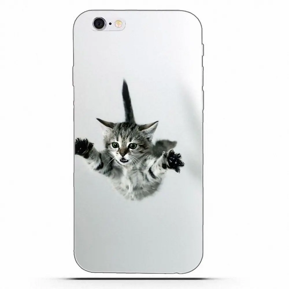 Множество милых летающих кошек сотовый телефон из ТПУ для HTC Desire 530 626 628 630 816 820 One A9