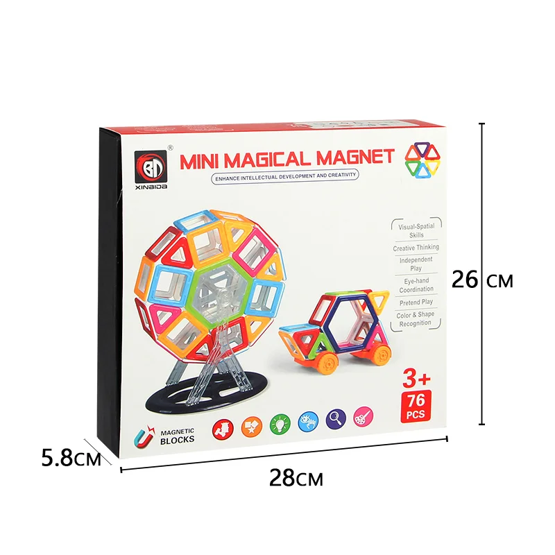 ABS Plastic Toys 3D Magnetic Building Blocks Building Blocks Handmade Toys Children Gift Games Creative Education
ABS Plastic Toys 3D Magnetic Building Blocks Building Blocks Handmade Toys Children Gift Games Creative Education