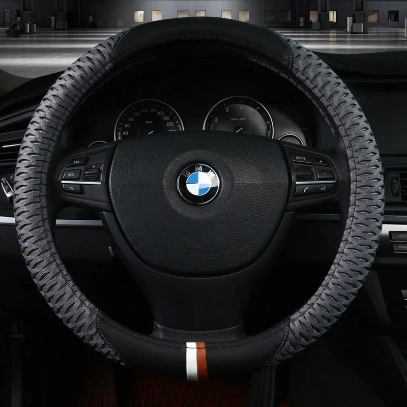 37-38CM New Car Steering Wheel Cover Artificial Leather Steering-Wheel Covers Breathable Fabric Braid Auto Accessories Universal
37-38CM New Car Steering Wheel Cover Artificial Leather Steering-Wheel Covers Breathable Fabric Braid Auto Accessories Universal
