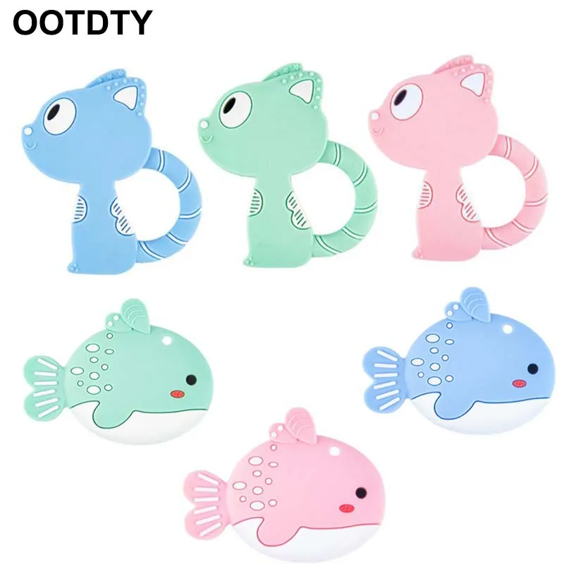 

Maternal and Child Supplies Baby Teether Animal Fox Fish Shape Comfort Teething Infants Molars Anti-eat Hand Bite Chew Products