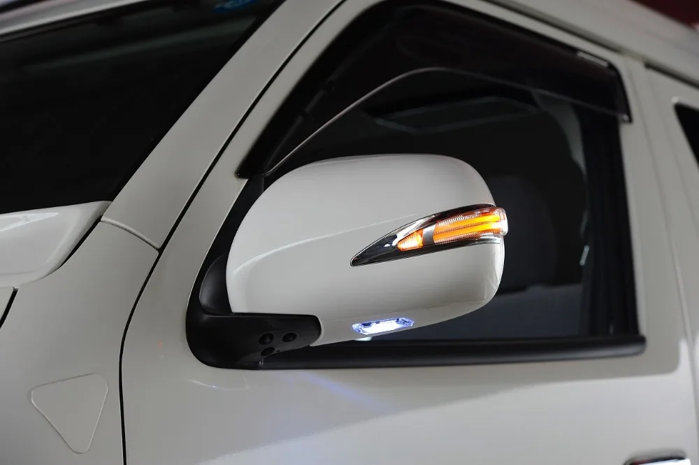 Фото Электрическое боковое зеркало заднего вида с светодиодный подсветкой для Toyota hiace