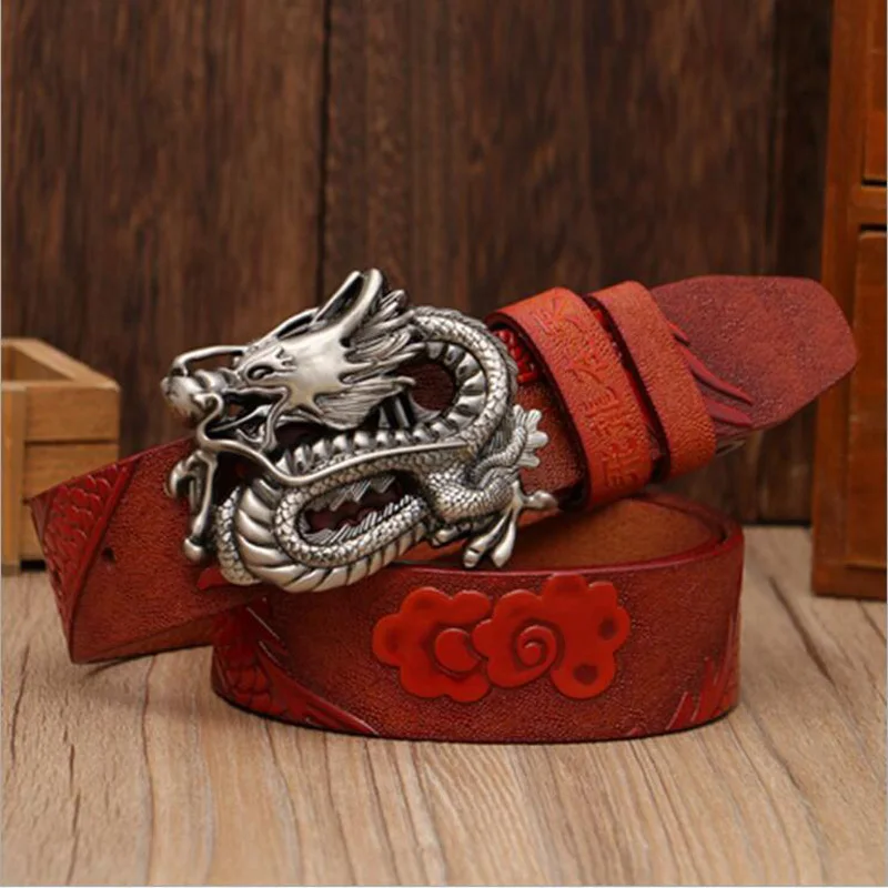 Designer Genuine Leather Dragon Buckle Men Belt Cool Punk Style Dragon Carved Male Jeans Belts Cowboy Waistband ZLB227
Designer Genuine Leather Dragon Buckle Men Belt Cool Punk Style Dragon Carved Male Jeans Belts Cowboy Waistband ZLB227