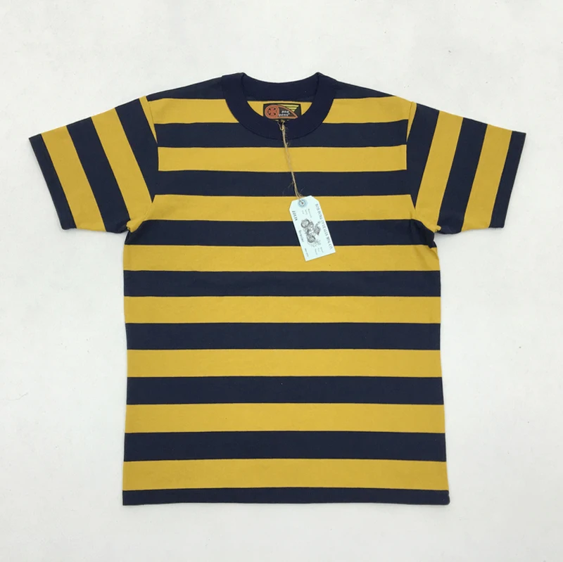 BOB DONG 4cm Stripes Tee Shirts Heavyweight Motorcycle Style Short Sleeves For Men
BOB DONG 4cm Stripes Tee Shirts Heavyweight Motorcycle Style Short Sleeves For Men