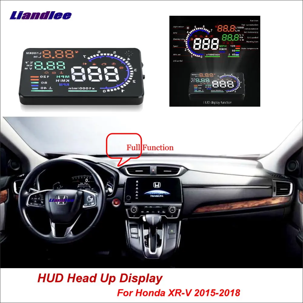 Liandlee Full Function HUD Car Head Up Display For Honda HR-V XR-V 2015-2018 Safe Driving Screen OBD Data Projector Windshield
Liandlee Full Function HUD Car Head Up Display For Honda HR-V XR-V 2015-2018 Safe Driving Screen OBD Data Projector Windshield