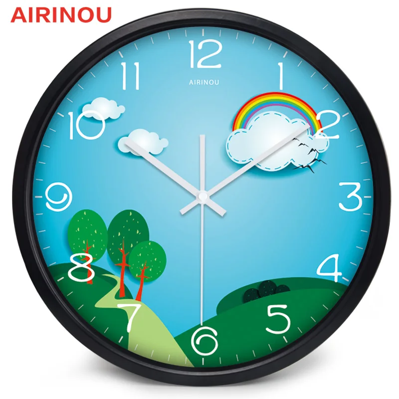 Airinou Interesting Rainbow Forest children's Bedroom Wall Clock The children's Park Kindergarten Wall Decoration
Airinou Interesting Rainbow Forest children's Bedroom Wall Clock The children's Park Kindergarten Wall Decoration
