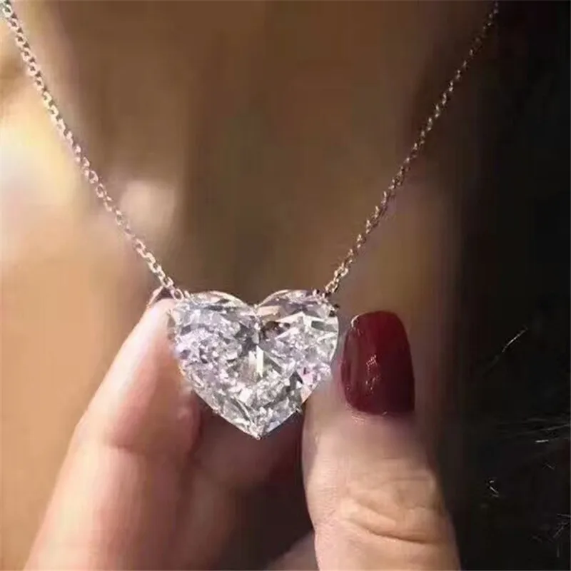 choucong Big Heart Pendant 15mm AAAAA Zircon cz Real 925 Sterling silver Party Wedding Pendant Necklace for women Bridal jewelry
choucong Big Heart Pendant 15mm AAAAA Zircon cz Real 925 Sterling silver Party Wedding Pendant Necklace for women Bridal jewelry