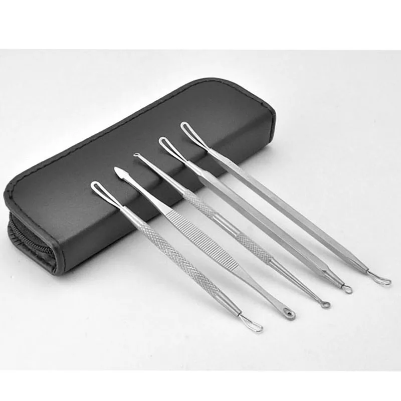 5Pcs/1set Blackhead Remover Cleaner Tool Acne Blemish Needle Pimple Spot Extractor Makeup Facial Face care FS23
5Pcs/1set Blackhead Remover Cleaner Tool Acne Blemish Needle Pimple Spot Extractor Makeup Facial Face care FS23