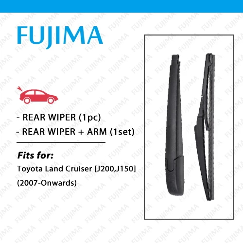 FUJIMA Rear Wiper Blade and Arm for Toyota Land Cruiser J200 J150 (2007-Onwards) Back Window Windscreen Rear Wiper Arm J15 J20
FUJIMA Rear Wiper Blade and Arm for Toyota Land Cruiser J200 J150 (2007-Onwards) Back Window Windscreen Rear Wiper Arm J15 J20