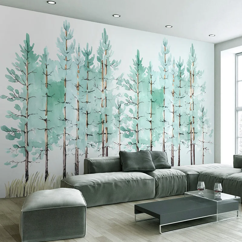 Custom Mural Wallpaper Modern Fashion Hand Painted Green Tree Interior Background Decor Photo Wall Paper Living Room Backdrop 3D
Custom Mural Wallpaper Modern Fashion Hand Painted Green Tree Interior Background Decor Photo Wall Paper Living Room Backdrop 3D