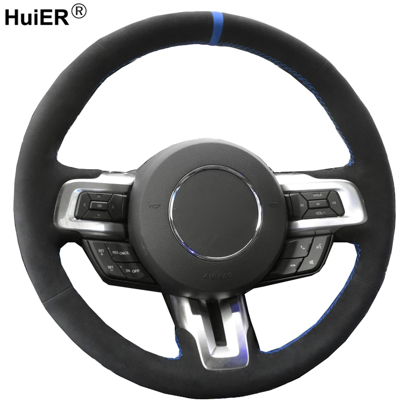 HuiER DIY Hand Sewing Car Steering Wheel Cover Suede Leather For Ford Mustang 2015 2016 2017 2018 2019-Now Auto Car Styling
HuiER DIY Hand Sewing Car Steering Wheel Cover Suede Leather For Ford Mustang 2015 2016 2017 2018 2019-Now Auto Car Styling