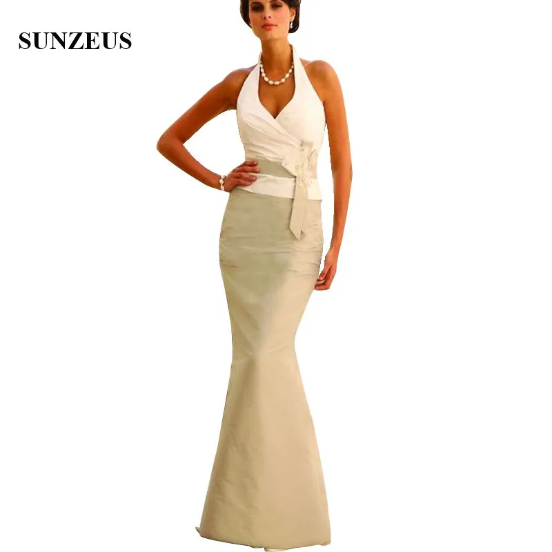 Sheath Halter Neck Sleeveless Taffeta Mother Of The Bride Dresses Floor Length Long Women Wedidng Party Dress Gown CM0135
Sheath Halter Neck Sleeveless Taffeta Mother Of The Bride Dresses Floor Length Long Women Wedidng Party Dress Gown CM0135