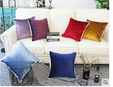 Solid color velvet cushion cover with lace frill throw pillowcase decorative lace pillow cover home decor
Solid color velvet cushion cover with lace frill throw pillowcase decorative lace pillow cover home decor
