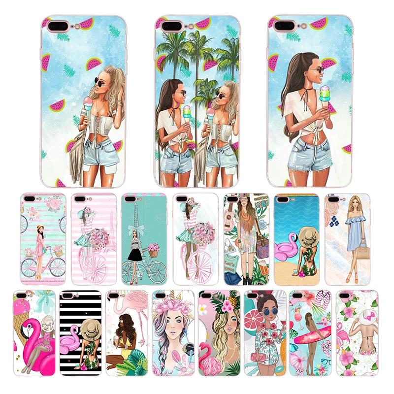 IMIDO Soft silicone phone Cover case for iphone 5 6 7 8 X XS XR XSMAX 6s/6plus 7/8plus 5/6s se Fashion girl of summer TPU shell
IMIDO Soft silicone phone Cover case for iphone 5 6 7 8 X XS XR XSMAX 6s/6plus 7/8plus 5/6s se Fashion girl of summer TPU shell