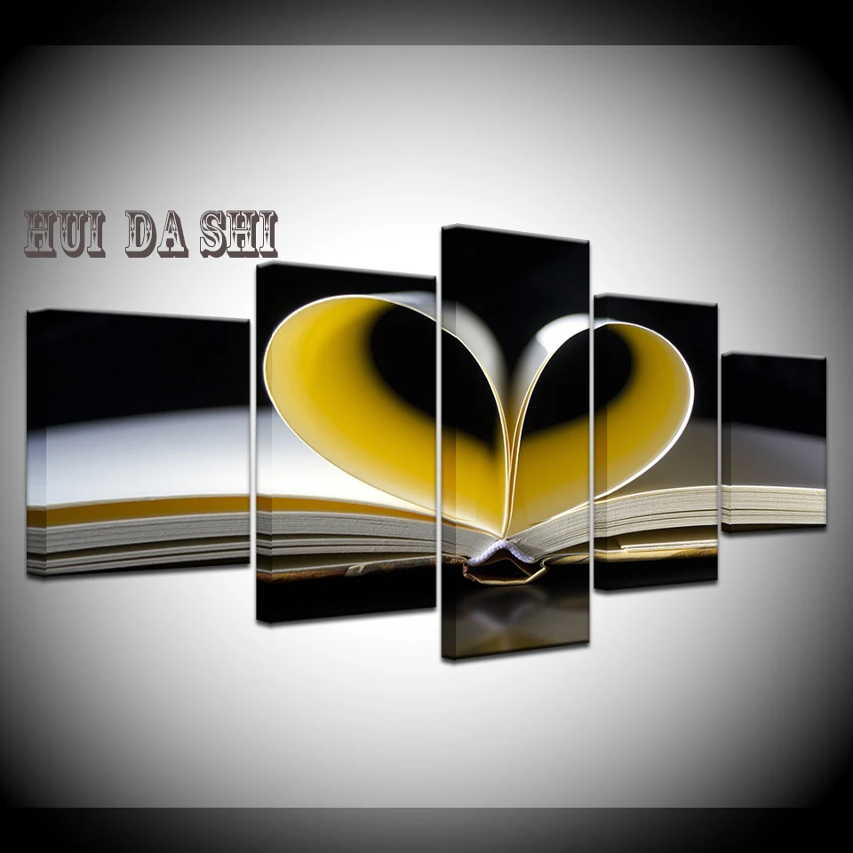 Modular Canvas Pictures Living Room Framework HD Home Decoration 5 Panel Book Love Printed Painting Wall Art Modern Poster
Modular Canvas Pictures Living Room Framework HD Home Decoration 5 Panel Book Love Printed Painting Wall Art Modern Poster