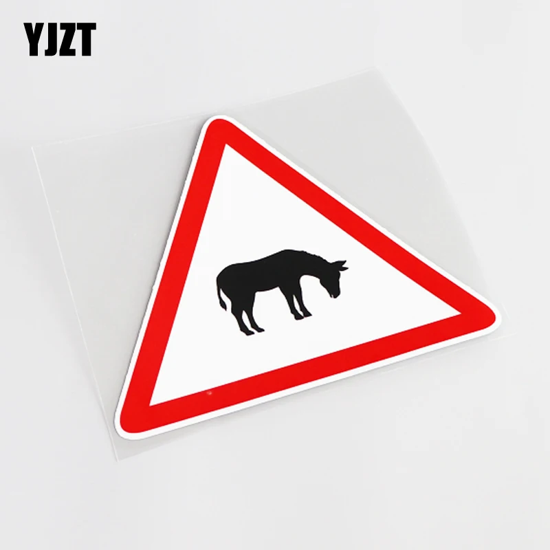 YJZT 14.5CM*12.5CM Attention Warning Mark Animal Donkey Decal PVC Car Sticker 13-0774
YJZT 14.5CM*12.5CM Attention Warning Mark Animal Donkey Decal PVC Car Sticker 13-0774