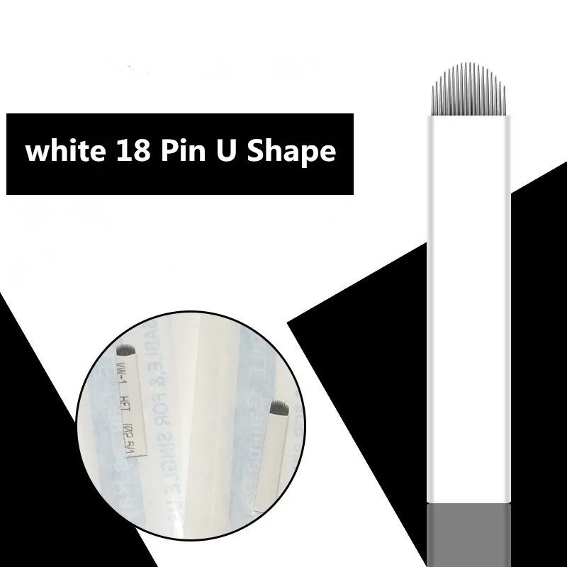 500 Pieces U Shape Disposable tattoo needles 18 Pin Eyebrow Stamps Permanent Makeup Microblading Tattoos Needles
500 Pieces U Shape Disposable tattoo needles 18 Pin Eyebrow Stamps Permanent Makeup Microblading Tattoos Needles