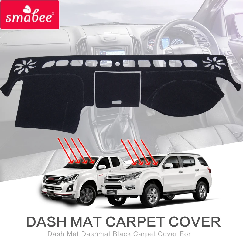 Коврик для приборной панели smabee Противоскользящий коврик Isuzu D Max MU X 2012 2019 4DR 4x4 2015