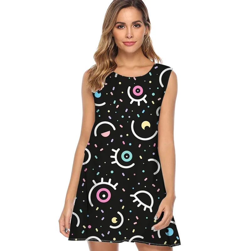 Colorful feathers 2019 Dress for Women Leaves Print Casual Chiffon Dress Sleeveless O neck Cute Summer Dress Short Beach Dress
Colorful feathers 2019 Dress for Women Leaves Print Casual Chiffon Dress Sleeveless O neck Cute Summer Dress Short Beach Dress