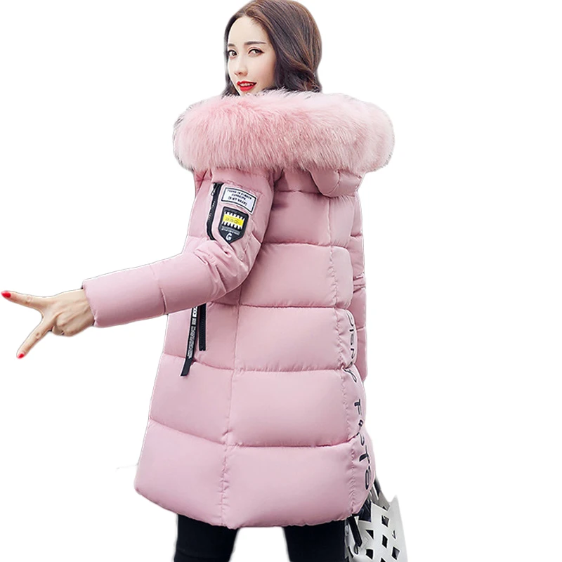 Женская Толстая теплая куртка с капюшоном большие размеры M-3XL D028 зима 2019 | одежда