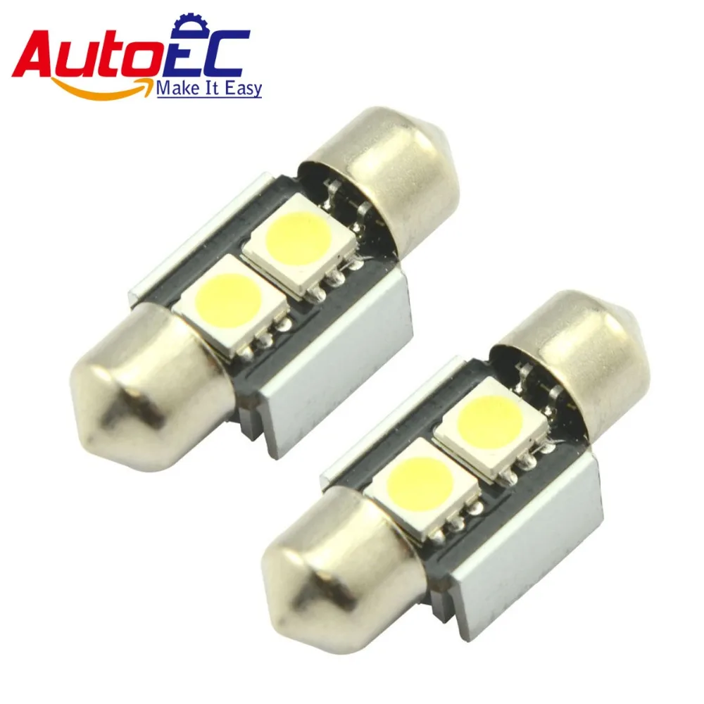 AutoEC 100X 31 мм 36 мм Festoon 2 SMD 5050 Canbus Dome автомобильный номерной знак багаж интерьер крыши чтения светодиода без ошибок # LK15
AutoEC 100X 31 мм 36 мм Festoon 2 SMD 5050 Canbus Dome автомобильный номерной знак багаж интерьер крыши чтения светодиода без ошибок # LK15