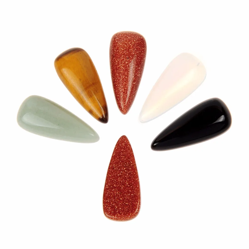 Druzy 12*26mm 12pcs Chakra Beads Teardrop CAB Cabochon Healing Beads Crystal Quartz Stone Random Color for Ring Earrings Making
Druzy 12*26mm 12pcs Chakra Beads Teardrop CAB Cabochon Healing Beads Crystal Quartz Stone Random Color for Ring Earrings Making