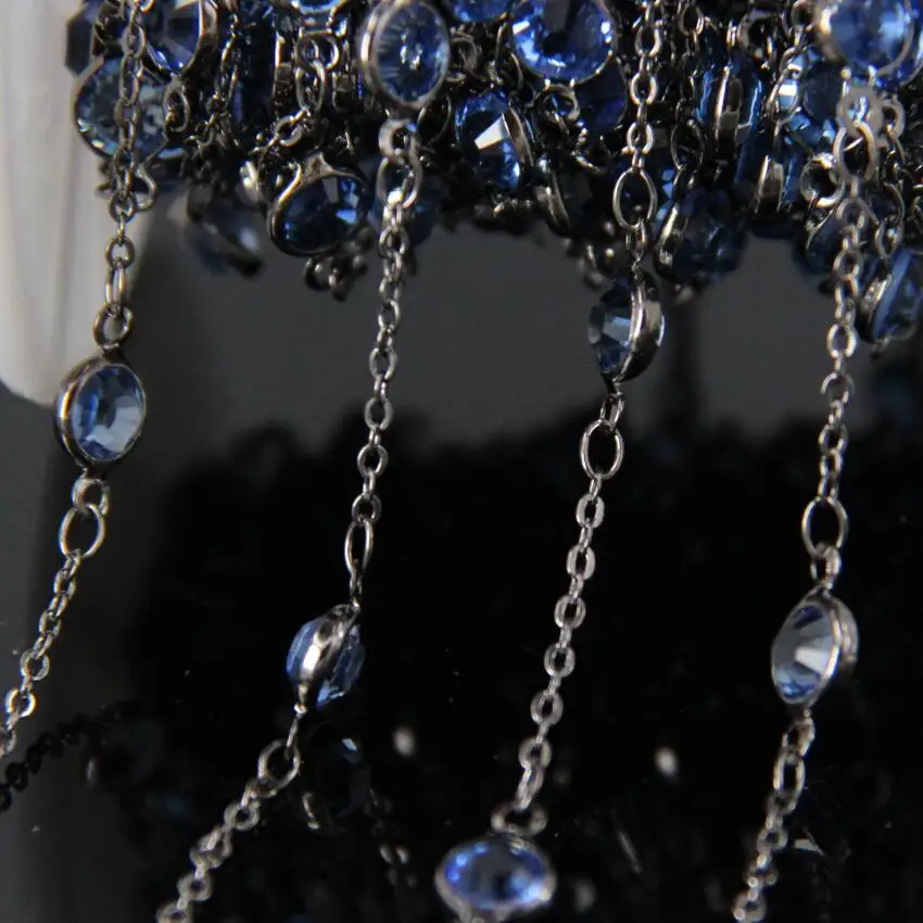5Meter/Lot,6mm Dark blue Glass Faceted Flat Round Beads Chains,Wire Wrapped Plated Gun black Coin Glass beads Chains
5Meter/Lot,6mm Dark blue Glass Faceted Flat Round Beads Chains,Wire Wrapped Plated Gun black Coin Glass beads Chains