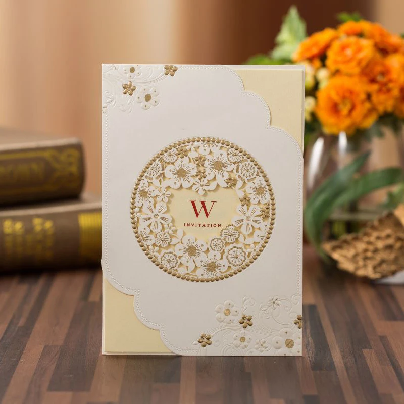(50 pieces/lot) Gold Foil Flower White Marriage Invitation Card Customized Print Silver Grey Wedding Greeting Invitations CX518W
(50 pieces/lot) Gold Foil Flower White Marriage Invitation Card Customized Print Silver Grey Wedding Greeting Invitations CX518W