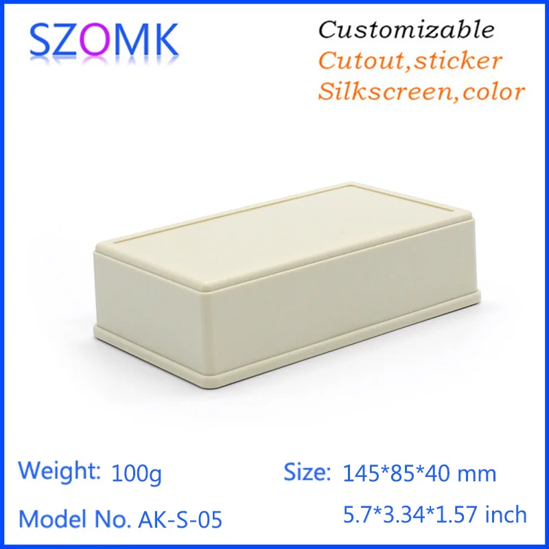 10 pcs, 145*85*40mm szomk plastic box for electronic project instrument housing case pcb enclosure electronics box diy enclosure
10 pcs, 145*85*40mm szomk plastic box for electronic project instrument housing case pcb enclosure electronics box diy enclosure