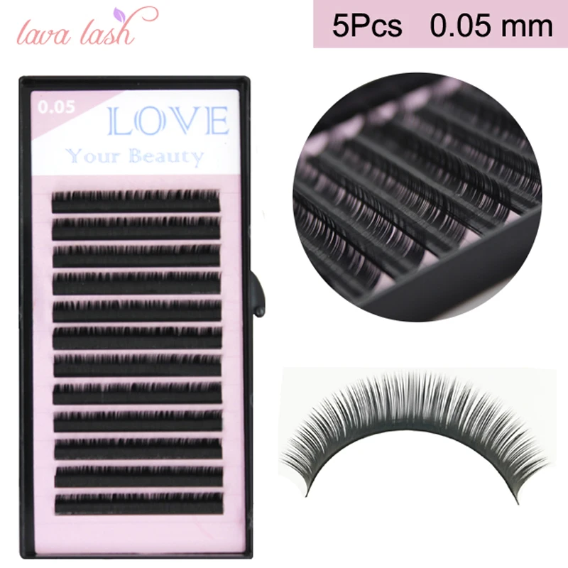 5 лотков/партия накладные ресницы 0 05 мм|volume eyelash extensions|eyelash extensionrussian volume |