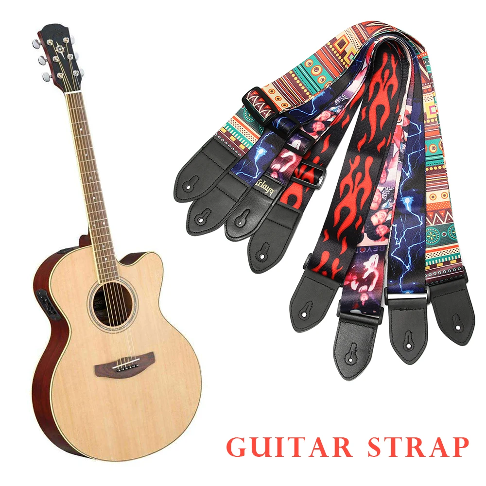 1Pc Nylon Guitar Strap Adjustable Colorful Printing Nylon Straps for Acoustic Electric Guitar and Bass Multi-Color Guitar Belt
1Pc Nylon Guitar Strap Adjustable Colorful Printing Nylon Straps for Acoustic Electric Guitar and Bass Multi-Color Guitar Belt