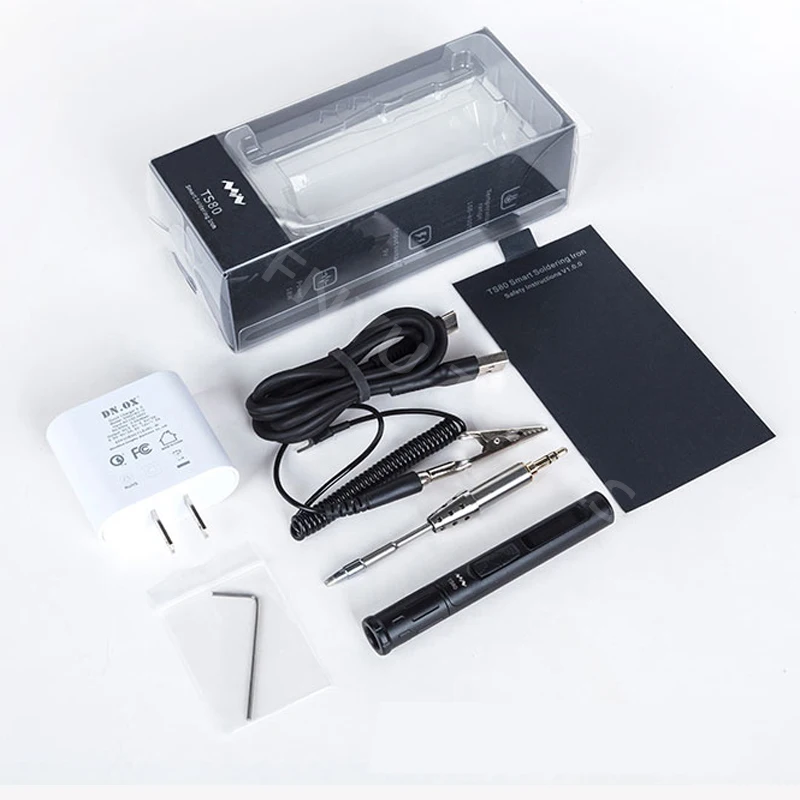 MINI TS80 Portable Adjustable Temperature OLED Digital Electric Soldering Iron TS - D25 Welding Head Quick Charger Kit
MINI TS80 Portable Adjustable Temperature OLED Digital Electric Soldering Iron TS - D25 Welding Head Quick Charger Kit