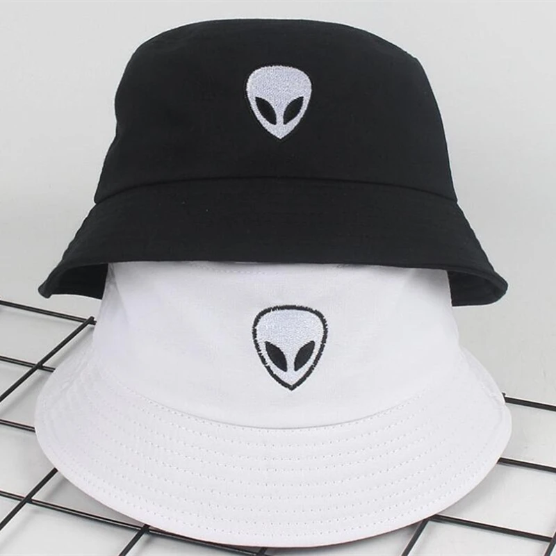 new Alien Bucket Hat Unisex Bob Caps Hip Hop Men women Summer Panama Cap Beach Fishing boonie Hat black white Two sides hat
new Alien Bucket Hat Unisex Bob Caps Hip Hop Men women Summer Panama Cap Beach Fishing boonie Hat black white Two sides hat