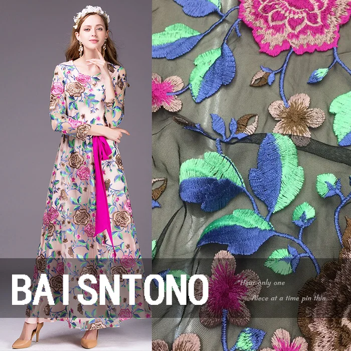 Imports of high-end big heavy water soluble lace fabric three-dimensional flower embroidery fashion clothing fabric cloth
Imports of high-end big heavy water soluble lace fabric three-dimensional flower embroidery fashion clothing fabric cloth