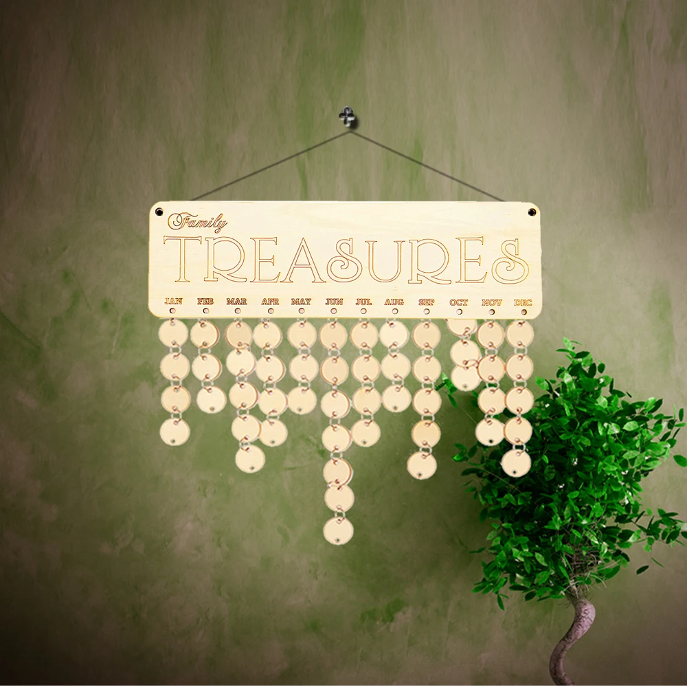 Treasure Wooden Hanging Decorations Decoration Crafts Sign Special Dates Calendar Board DIY Planner Board Wall Decor
Treasure Wooden Hanging Decorations Decoration Crafts Sign Special Dates Calendar Board DIY Planner Board Wall Decor
