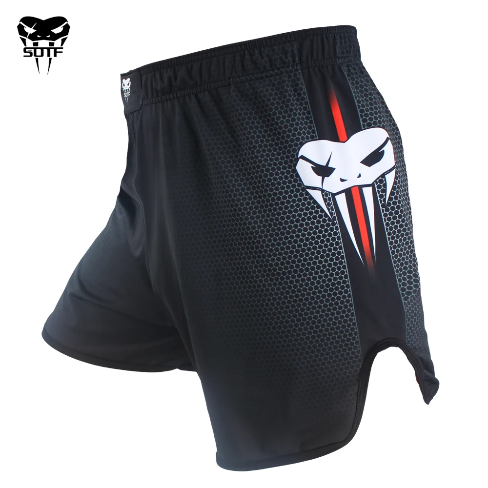 SOTF mma ядовитые змеиные эластичные боевые шорты тигр Муай Тай дешевые боксерские