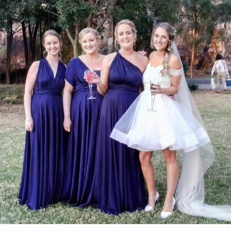 Midnight Blue Multiway Bridesmaid Dress Long Infinity Dress Wrap Prom Dress Plus Size Maxi Dress With Sleeves Styles
Midnight Blue Multiway Bridesmaid Dress Long Infinity Dress Wrap Prom Dress Plus Size Maxi Dress With Sleeves Styles