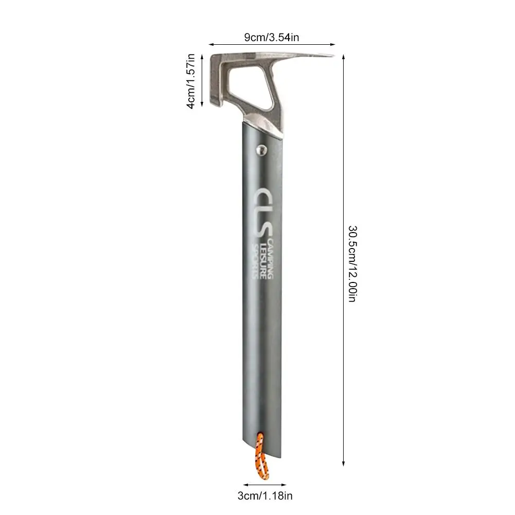 Stainless Steel Tent Hammer Outdoor Mountaineering Camping Hiking Tent Nail Puller Hammer Tent Peg Accessories Climbing Tool
Stainless Steel Tent Hammer Outdoor Mountaineering Camping Hiking Tent Nail Puller Hammer Tent Peg Accessories Climbing Tool