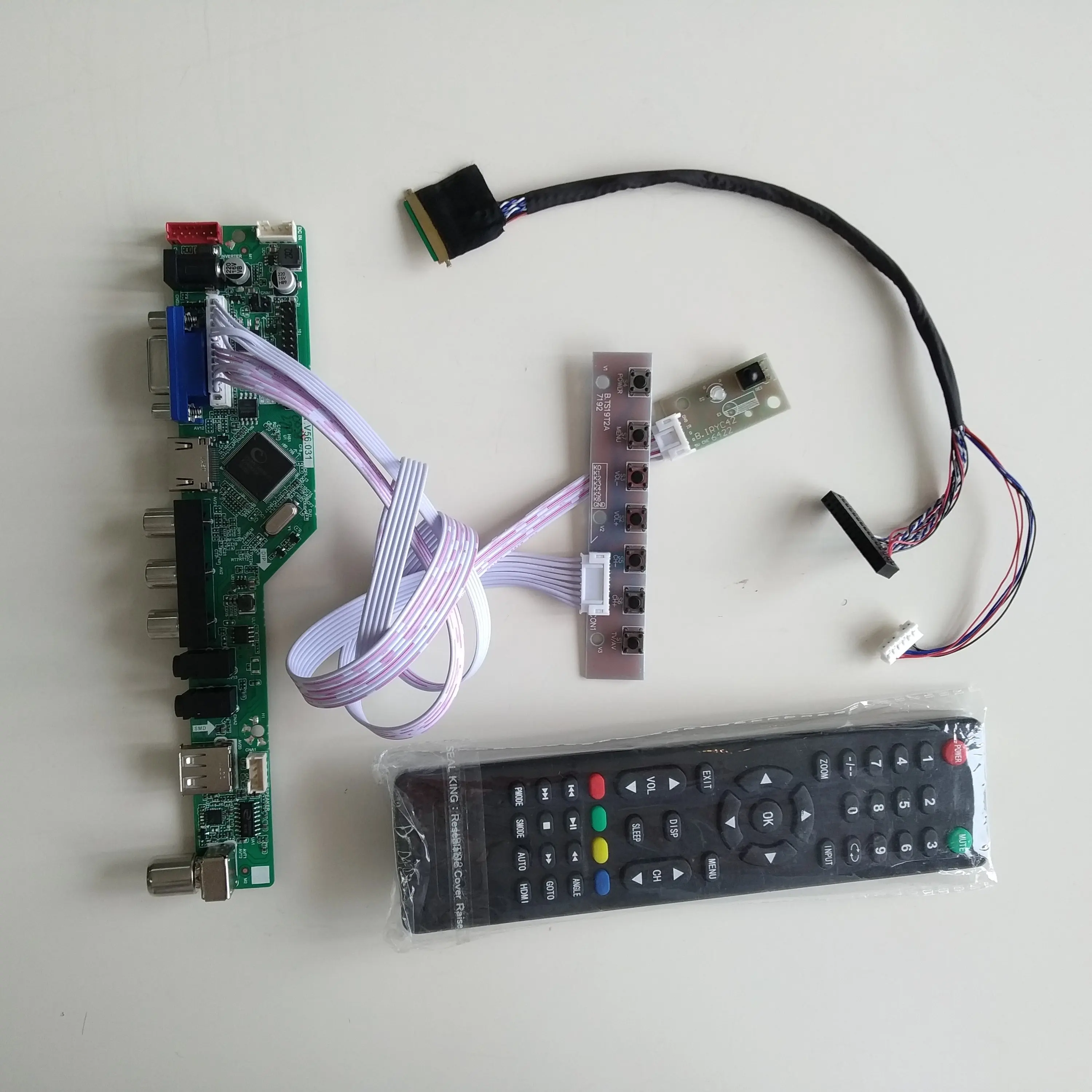 ТВ аудио VGA AV USB ЖК дисплей светодиодный Управление печатная плата "сделай