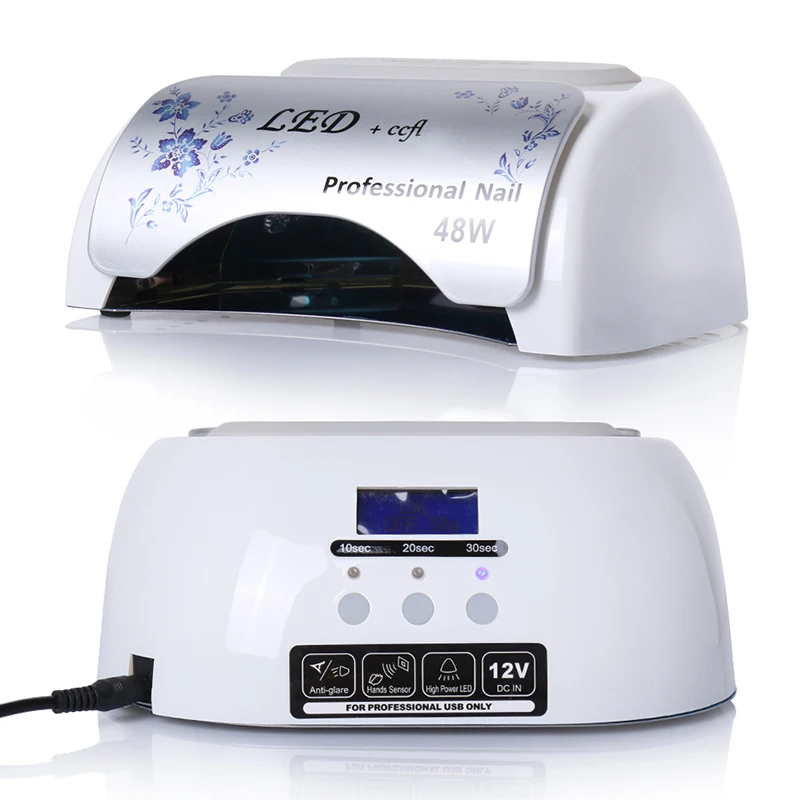 High Quality 48W LED CCFL Nail Gel Dryer 10s/20s/30s Timer Sensor UV LED Soak Off Gel Nail Polish Curing Salon Light Lamp
High Quality 48W LED CCFL Nail Gel Dryer 10s/20s/30s Timer Sensor UV LED Soak Off Gel Nail Polish Curing Salon Light Lamp