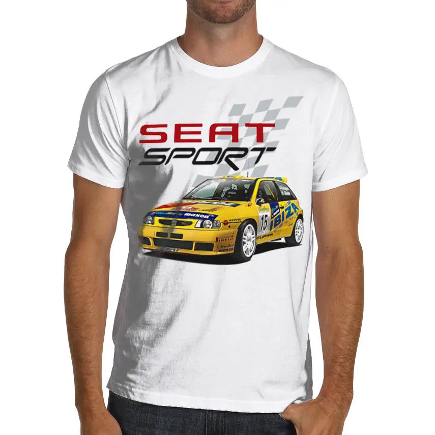 SEAT Ibiza Kit Car F2 Super 2000 Rally WRC мягкая хлопковая футболка крутая xxxtentacion jurney Printfunny из 100%