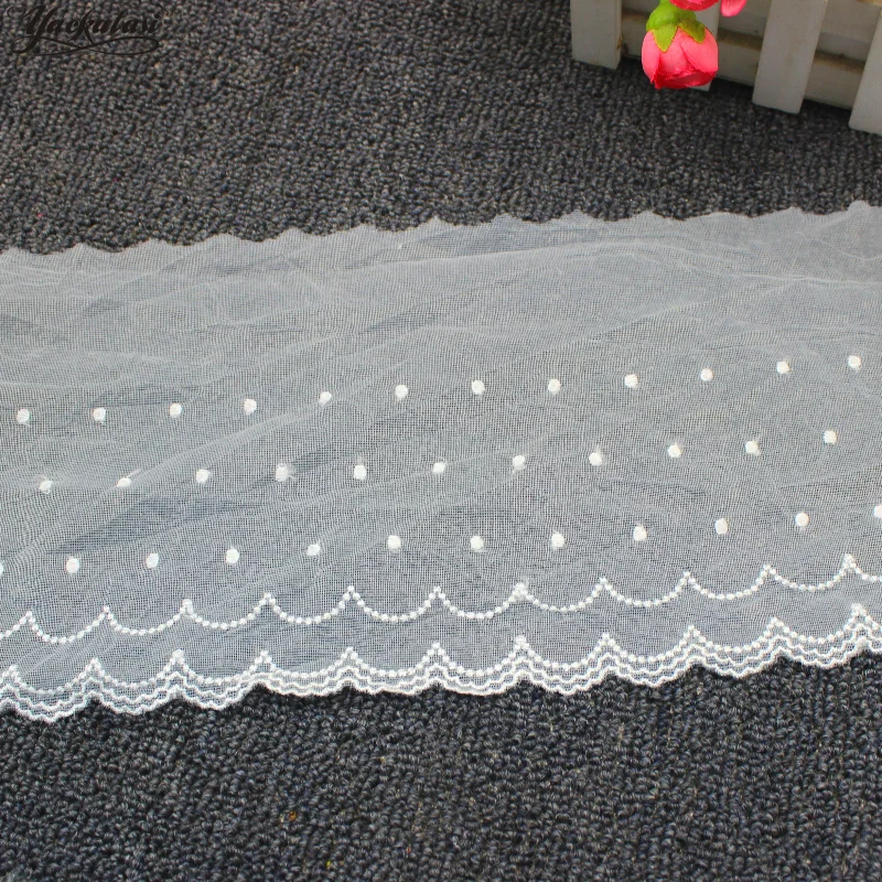 YACKALASI Cotton Lace Mesh Embroidered Applique Soft Tulle Lace Fabrics 3D Floral Scalloped Sewing Apparel Trims Vintage 18CM
YACKALASI Cotton Lace Mesh Embroidered Applique Soft Tulle Lace Fabrics 3D Floral Scalloped Sewing Apparel Trims Vintage 18CM