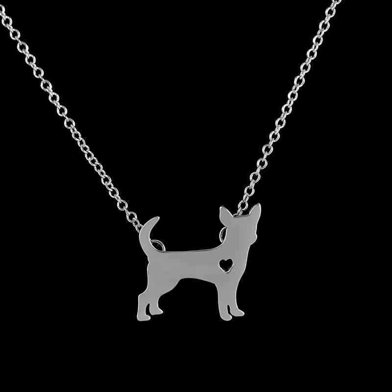 Wholesale 10Pcs New Chihuahua Puppy Dog With A Heart Pendant Animal Pet Necklace Gold-color Link Chain Jewelry
Wholesale 10Pcs New Chihuahua Puppy Dog With A Heart Pendant Animal Pet Necklace Gold-color Link Chain Jewelry