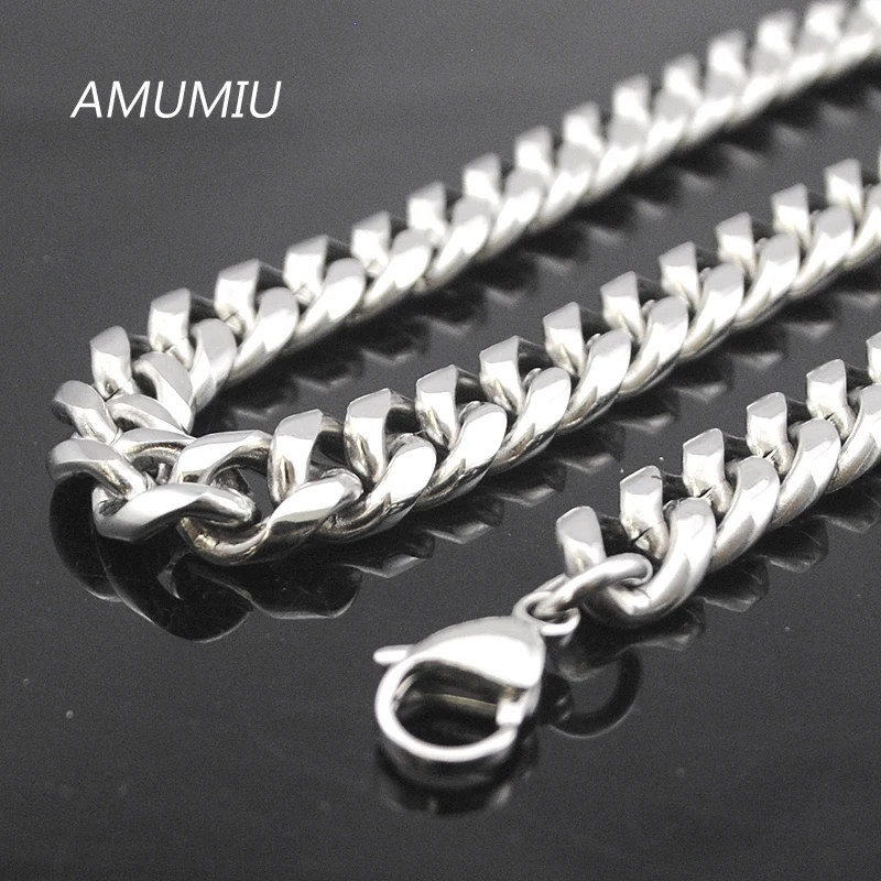 Ожерелье AMUMIU с цепочкой 90 см * 9 мм, мужское ожерелье из нержавеющей стали 2018, HZN077
Ожерелье AMUMIU с цепочкой 90 см * 9 мм, мужское ожерелье из нержавеющей стали 2018, HZN077