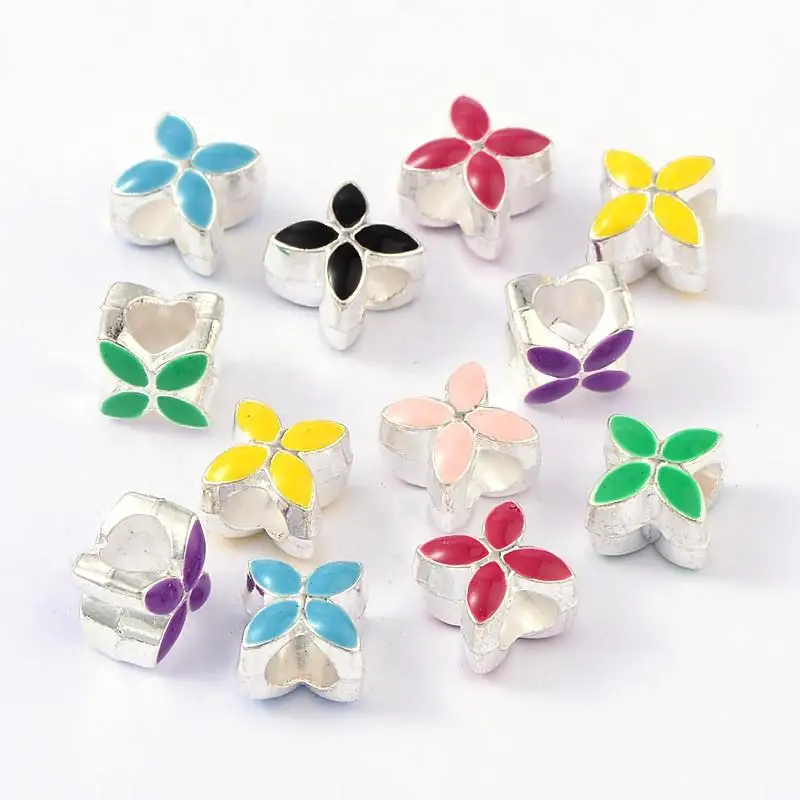 50pcs Alloy Enamel European Beads Metal Charm Beads Large Hole Bead Flower Mixed Color for Jewelry Making DIY Bracelet 10x10x8mm
50pcs Alloy Enamel European Beads Metal Charm Beads Large Hole Bead Flower Mixed Color for Jewelry Making DIY Bracelet 10x10x8mm